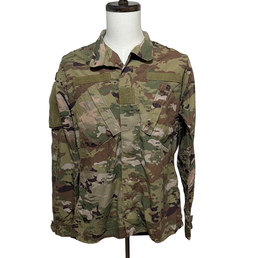 NEW US Army Coat Mens Medium Long OCP Camo Flame Resistant Insect Guard Full Zip